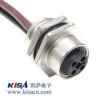 Amphenol圓形連接器組件M12T-04PFFS-SH8B15