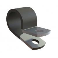 NE12  Essentra  電纜固定件  	 纜線 線夾，P 型 黑色，銀色 緊固件 0.750（19.05mm）